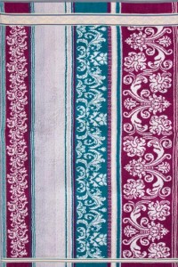 Полотенце "Ариадна" махровое (узоры, цвет бордовый)