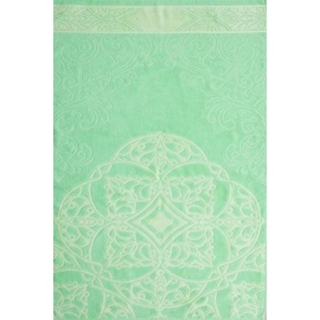 Полотенце "бамбук Орнамент" махровое (цвет зеленый)