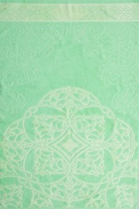 Полотенце "бамбук Орнамент" махровое (цвет зеленый)
