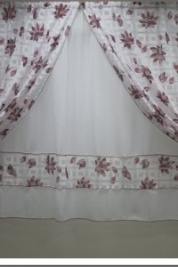 Комплект штор "Кармелита" ткани компаньоны (цвет бордо)