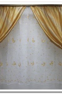 Комплект штор "Классика" жатка (цвет золотой градиент)