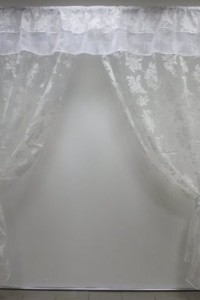 Комплект штор "Валентина" органза (цвет серебро)