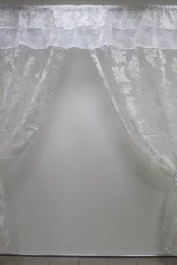 Комплект штор "Валентина" органза (цвет серебро)